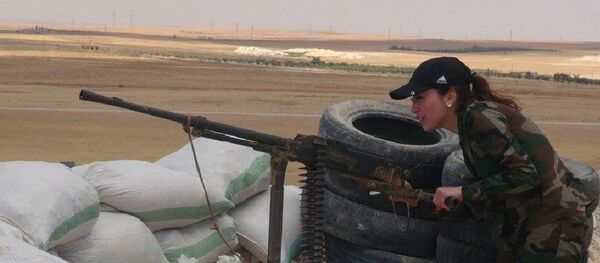 Syrian female fighter Syrian female fighter - Sputnik International