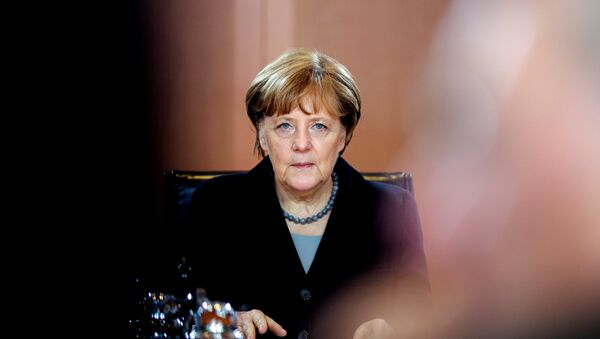 German Chancellor Angela Merkel leads the weekly cabinet meeting at the chancellery, in Berlin, Germany, Wednesday, Jan. 13, 2016. - Sputnik International