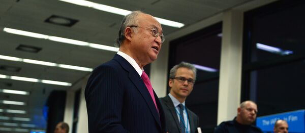 IAEA Director General Yukiya Amano briefs the press following release of his report on Verification and Monitoring in the Islamic Republic of Iran in light of United Nations Security Council Resolution 2231 (2015). - Sputnik International