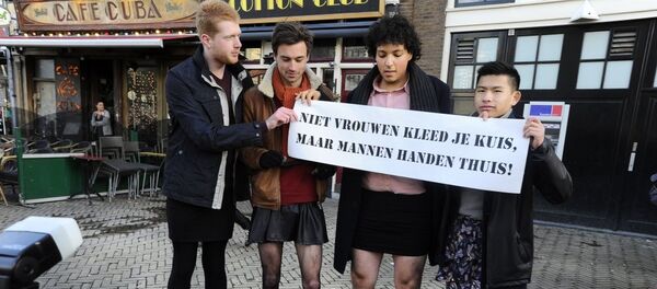 Men in skirts. Amsterdam Men in skirts. Amsterdam - Sputnik International