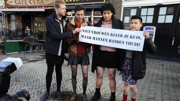 Men in skirts. Amsterdam - Sputnik International