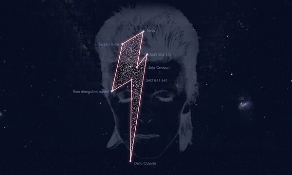 A constellation of stars registered in tribute to the musician David Bowie A constellation of stars registered in tribute to the musician David Bowie - Sputnik International