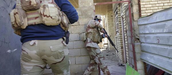 Iraqi security forces clear houses of Daesh militants in Ramadi, 70 miles (115 kilometers) west of Baghdad, Iraq, Sunday, Jan. 17, 2016 Iraqi security forces clear houses of Daesh militants in Ramadi, 70 miles (115 kilometers) west of Baghdad, Iraq, Sunday, Jan. 17, 2016 - Sputnik International