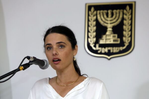 The Minister of Justice of the Jewish State, Ayelet Shaked, has come out flat for creation of a Kurdish state that is to weaken Iran and Turkey. The Minister of Justice of the Jewish State, Ayelet Shaked, has come out flat for creation of a Kurdish state that is to weaken Iran and Turkey. - Sputnik International