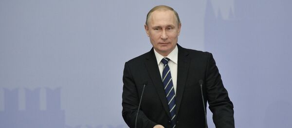 President Vladimir Putin attends 'Are Small Businesses a National Idea?' national forum - Sputnik International