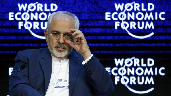 Javad Zarif Iranian Foreign Minister attends the session Next Steps for Iran and the World during the Annual Meeting 2016 of the World Economic Forum (WEF) in Davos, Switzerland January 20, 2016 - Sputnik International