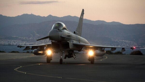 A British Royal Air Force Typhoon fighter jet. File photo - Sputnik International