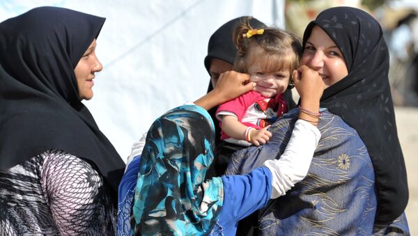 Refugee camp in Latakia - Sputnik International