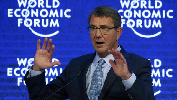 US Secretary of Defence Ashton Carter attends the annual meeting of the World Economic Forum (WEF) in Davos, Switzerland January 22, 2016. - Sputnik International