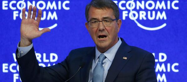 US Secretary of Defence Ashton Carter attends the annual meeting of the World Economic Forum (WEF) in Davos, Switzerland January 22, 2016. US Secretary of Defence Ashton Carter attends the annual meeting of the World Economic Forum (WEF) in Davos, Switzerland January 22, 2016. - Sputnik International