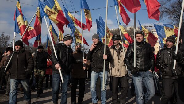 Participants of the opposition protest rally in Chisinau. File photo - Sputnik International