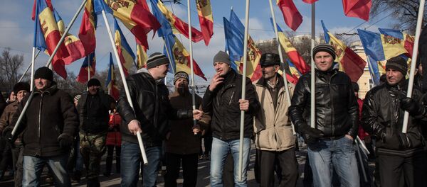 Participants of the opposition protest rally in Chisinau Participants of the opposition protest rally in Chisinau - Sputnik International