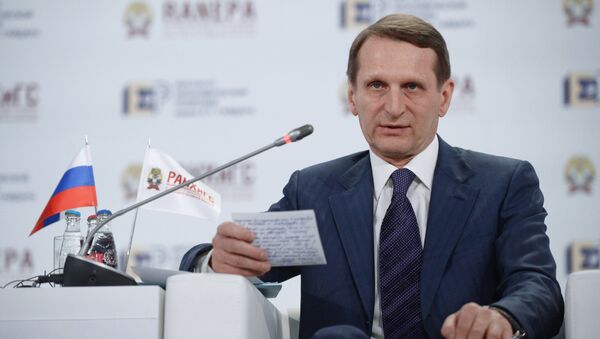 Duma Speaker Sergei Naryshkin - Sputnik International