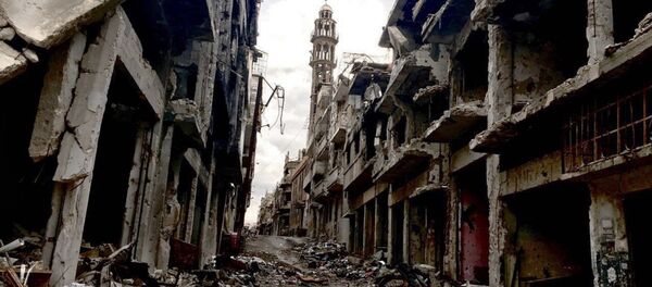 Destruction in Homs, Syria - Sputnik International