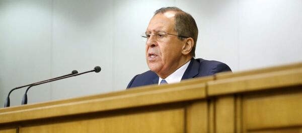 Russian Foreign Minister Sergei Lavrov speaks during a news conference in Moscow, Russia, January 26, 2016 Russian Foreign Minister Sergei Lavrov speaks during a news conference in Moscow, Russia, January 26, 2016 - Sputnik International