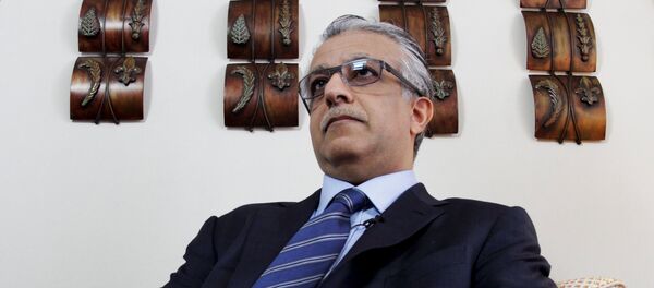 FIFA presidential candidate Sheikh Salman Bin Ebrahim Al Khalifa attends an interview with Reuters in Panama City, Panama, January 8, 2016 FIFA presidential candidate Sheikh Salman Bin Ebrahim Al Khalifa attends an interview with Reuters in Panama City, Panama, January 8, 2016 - Sputnik International