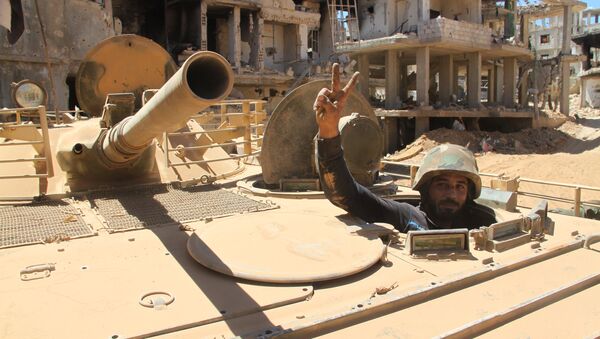 Syrian Army soldier in the city of Zabadani, outside Damascus. - Sputnik International