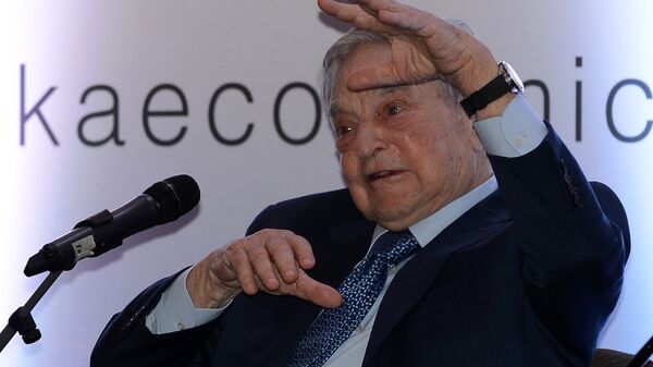 Hungarian-born US magnate and philanthropist George Soros attends an economic forum in Colombo on January 7, 2016 - Sputnik International