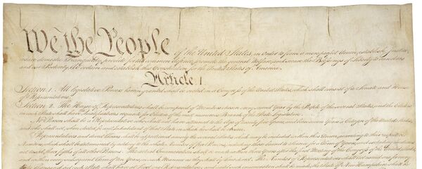 Constitution of the United States, page 1 - Sputnik International