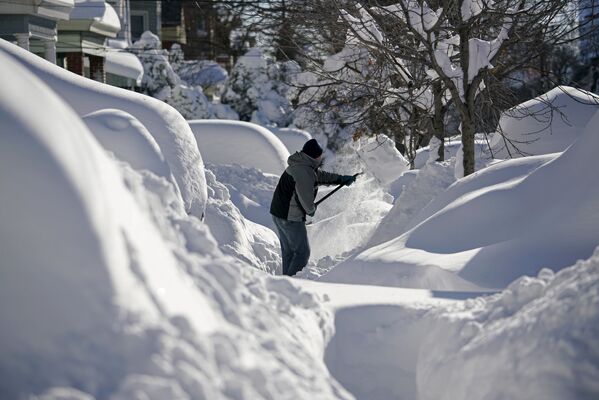 Уборка снега в Нью-Джерси - Sputnik International