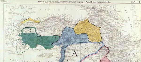 Sykes-Picot agreement map - Sputnik International