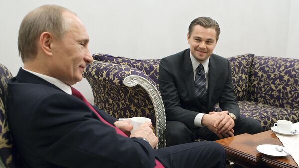 Vladimir Putin meets with Leonardo DiCaprio in St.Petersburg - Sputnik International