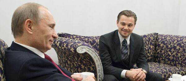 Vladimir Putin meets with Leonardo DiCaprio in St.Petersburg - Sputnik International