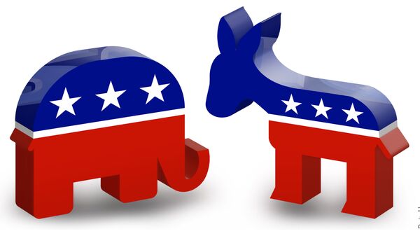 Republican Elephant & Democratic Donkey - Sputnik International