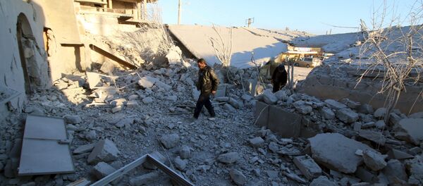 Destroyed Anadan city, Northern Aleppo countryside, Syria - Sputnik International