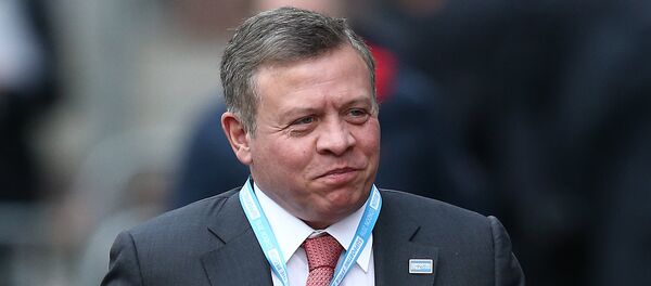 Jordan's King Abdullah II arrives at the QEII centre in central London on February 4, 2016, to attend a donor conference entitled 'Supporting Syria & The Region' Jordan's King Abdullah II arrives at the QEII centre in central London on February 4, 2016, to attend a donor conference entitled 'Supporting Syria & The Region' - Sputnik International