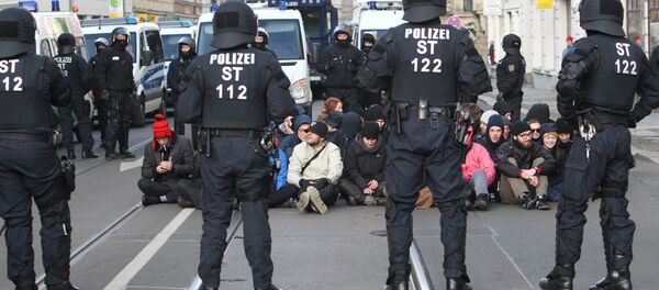 Polizei in Leipzig - Sputnik International