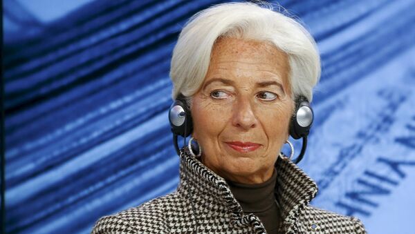 International Monetary Fund (IMF) Managing Director Christine Lagarde attends the session Where Is the Chinese Economy Heading? of the annual meeting of the World Economic Forum (WEF) in Davos, Switzerland in this January 21, 2016 file photo - Sputnik International