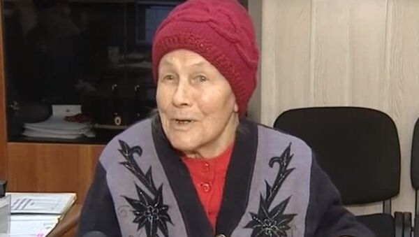 Valentina Kiyashova, the heroic elderly lady who helped apprehend a mugger. - Sputnik International