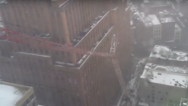 Deadly New York City Crane Collapse - Sputnik International
