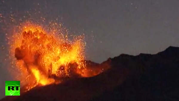 Volcano erupts near nuclear plant - Sputnik International