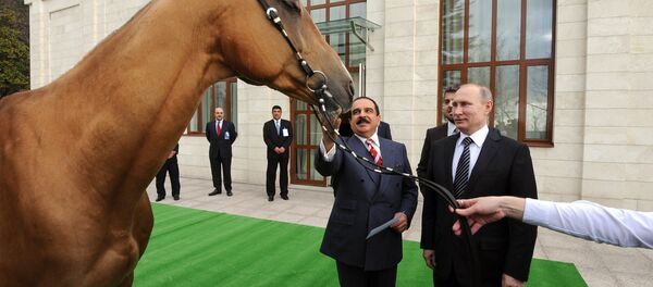 Russian President Vladimir Putin meets with King of Bahrain Hamad bin Isa Al Khalifa - Sputnik International