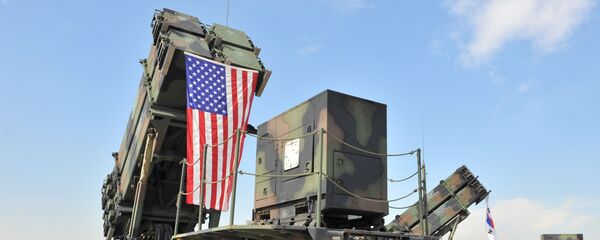 A US Army's Patriot Surface-to Air missile system is displayed during the Air Power Day at the US airbase in Osan, south of Seoul on October 12, 2008 - Sputnik International