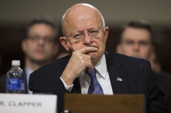 Director of National Intelligence James Clapper testifies during a Senate Armed Services Committee hearing about worldwide threats, on Capitol Hill, Tuesday, Feb. 9, 2016, in Washington. Director of National Intelligence James Clapper testifies during a Senate Armed Services Committee hearing about worldwide threats, on Capitol Hill, Tuesday, Feb. 9, 2016, in Washington. - Sputnik International