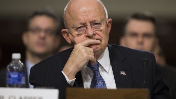 Director of National Intelligence James Clapper testifies during a Senate Armed Services Committee hearing about worldwide threats, on Capitol Hill, Tuesday, Feb. 9, 2016, in Washington. - Sputnik International