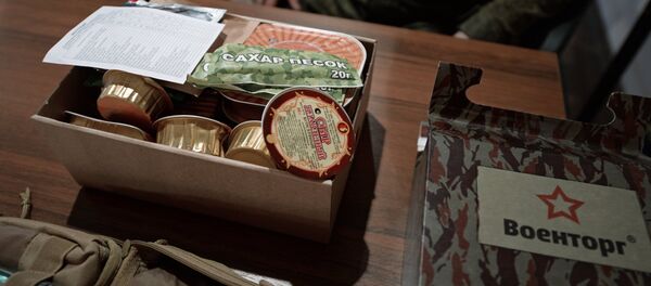 K-rations on display during Draftee Day at a Russian Interior Ministry Troops unit in Yekaterinburg K-rations on display during Draftee Day at a Russian Interior Ministry Troops unit in Yekaterinburg - Sputnik International