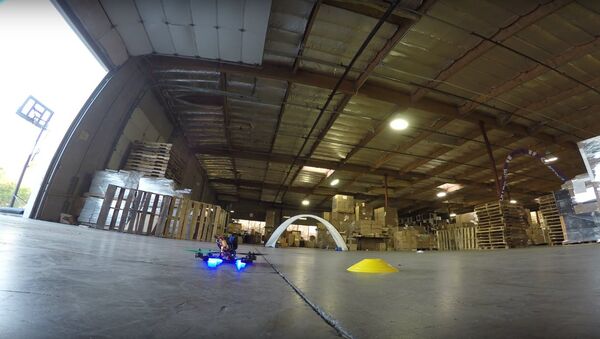 4K HD Drone warehouse racing. - Sputnik International