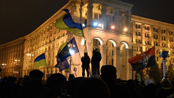 Participants of the 2nd Maidan anniversary events in Kiev. file photo - Sputnik International