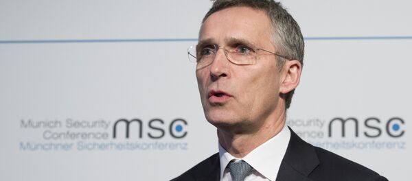 NATO Secretary General Jens Stoltenberg gives a statement on the first day of the 52nd Munich Security Conference (MSC) in Munich, southern Germany, on February 12, 2016 NATO Secretary General Jens Stoltenberg gives a statement on the first day of the 52nd Munich Security Conference (MSC) in Munich, southern Germany, on February 12, 2016 - Sputnik International