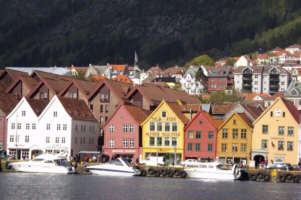 A site of the old Hanseatic League houses in Bergen, Norway. - Sputnik International