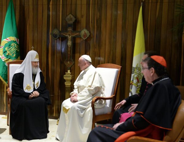 Patriarch Kirill and Pope Francis Meet in Havana  - Sputnik International