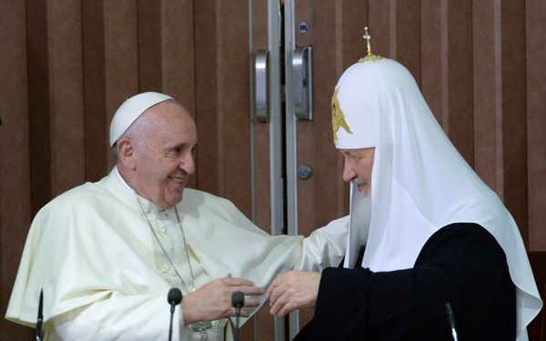 Patriarch Kirill and Pope Francis Meet in Havana  - Sputnik International