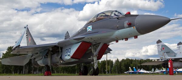 The Mig-29K all-weather carrier-based multirole fighter. The Mig-29K all-weather carrier-based multirole fighter. - Sputnik International