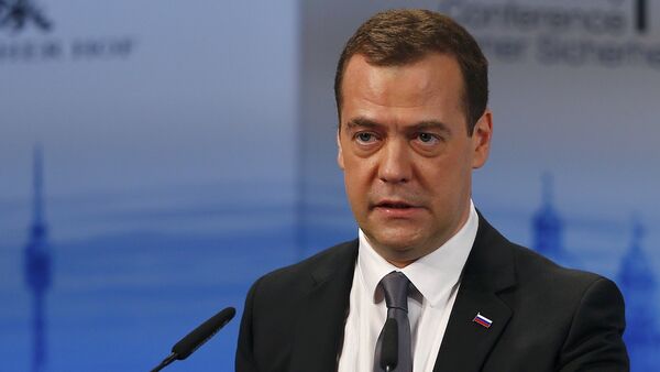 Russian Prime Minister Dmitry Medvedev delivers a speech at the Munich Security Conference in Munich, Germany, February 13, 2016 - Sputnik International