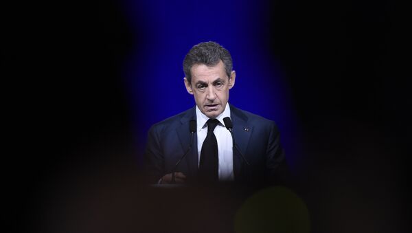 French right-wing Les Republicains (LR) party President, Nicolas Sarkozy delivers a speech during the LR National Council on February 14, 2016 in Paris. - Sputnik International