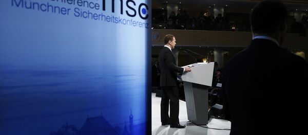 Prime Minister Dmitry Medvedev attends Munich Security Conference Prime Minister Dmitry Medvedev attends Munich Security Conference - Sputnik International